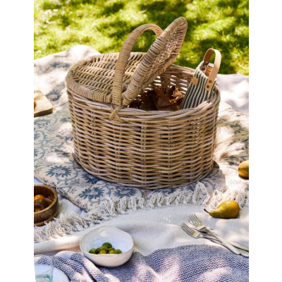                             Ratanový piknikový koš s víky Bembridge                        