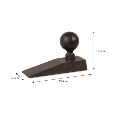                             Kovová dveřní zarážka Cast Iron Black                        