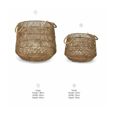                             Set 2 ks košíků Hinton Woven Basket                        