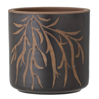 Terakotový květináč Dres Brown 16 cm                    
