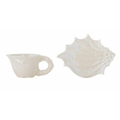                             Šálek s podšálkem Shellie Pearl 150 ml                        