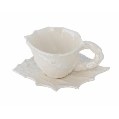                             Šálek s podšálkem Shellie Pearl 150 ml                        
