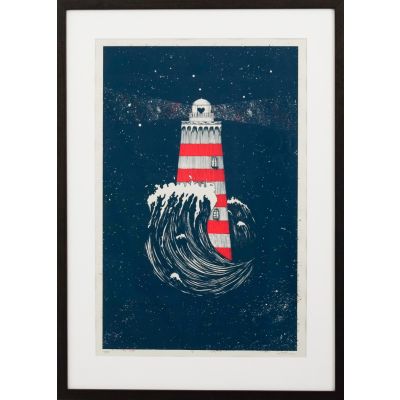 Umělecký tisk v rámu Lighthouse                    