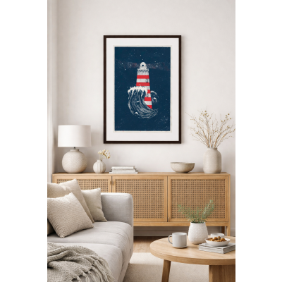                             Umělecký tisk v rámu Lighthouse                        