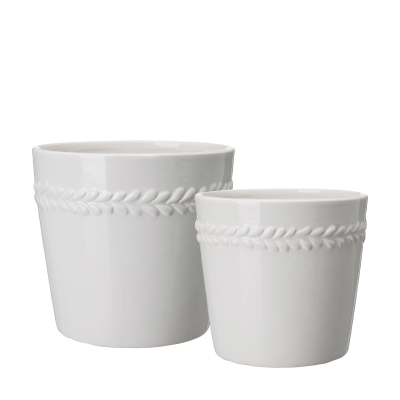                             Květináč Nora White 16 cm                        