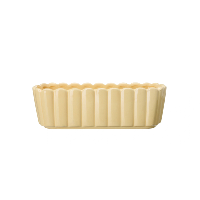Květináč Edna Oval Light Yellow 30 cm                    