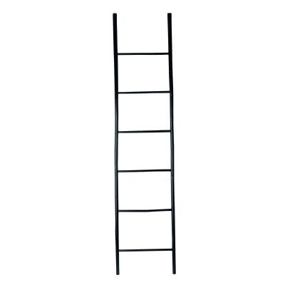 Drevený úložný rebrík čierny                    