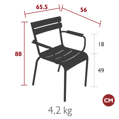                             Křeslo Luxembourg Steel Grey                        