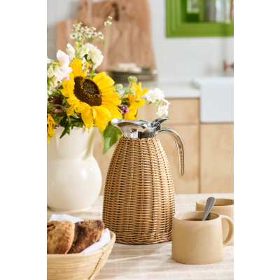                             Termoska Polyrattan Handwoven Brown 1,5 l                        