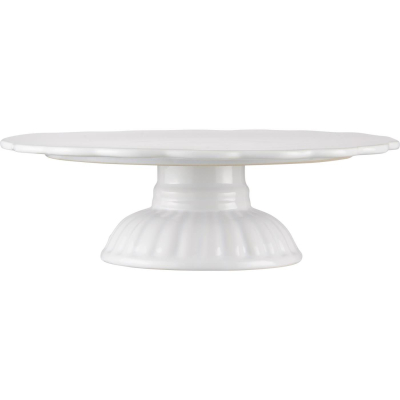 Keramický tác na nožce Mynte Pure White 29 cm                    