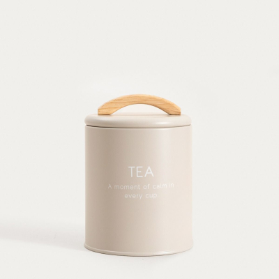 Plechová dóza na čaj Flora Beige 900 ml                    
