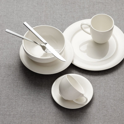                             Porcelánový hrnek Dibba Ribbed 370 ml                         