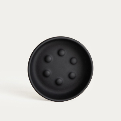 Keramická mýdlenka Almeri Black 11 cm                    