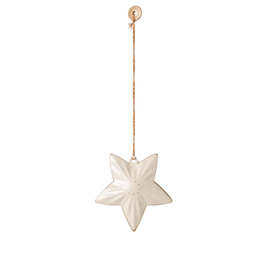                             Vánoční plechové ozdoby Holy Night White - 4 ks                        