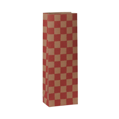 Dárkový papírový sáček Checker Mini Powder/Red                    