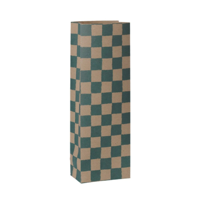 Dárkový papírový sáček Checker Mini Petrol                    