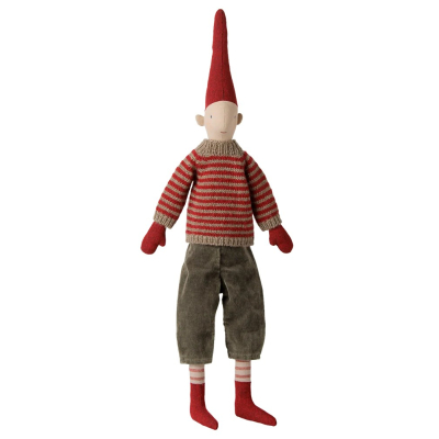Vánoční skřítek Pixy Boy Striped Sweater 51 cm                    
