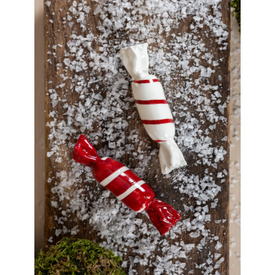                             Vánoční keramická dekorace Candy Sockered                        