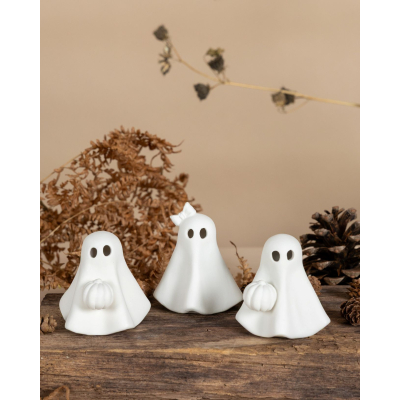                             Podzimní dekorace Sofie Ghost White 8 cm                        