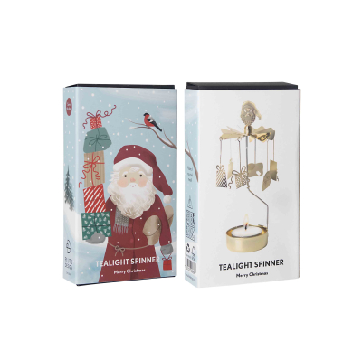                             Rotující svícen Merry Christmas Gold                        