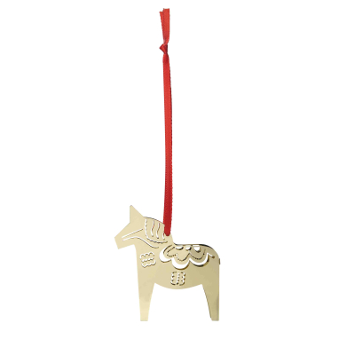 Závěsná dekorace Christmas Horse Gold                    