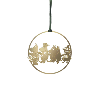 Závěsná dekorace Moomin Family Gold                    