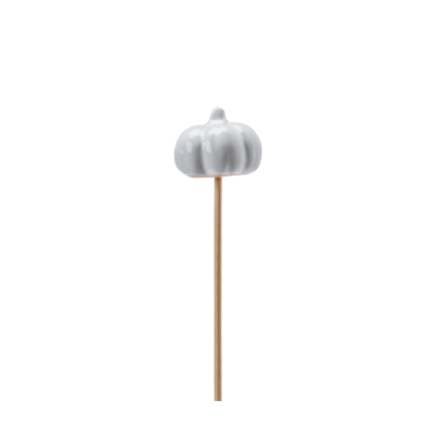                             Dekorativní dýně na tyčce Pumpkin White - set 3 ks                        