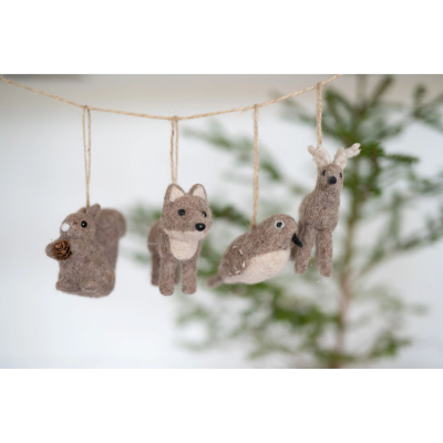                             Závěsná dekorace vlněné zvířátko Squirrel Beige                        