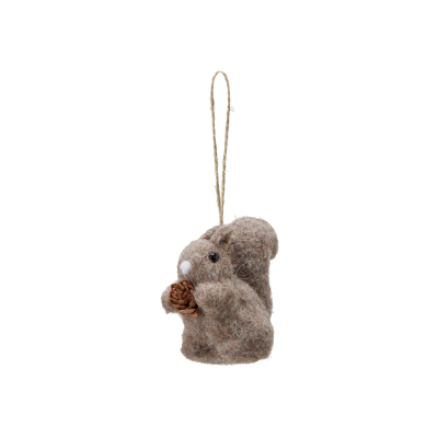 Závěsná dekorace vlněné zvířátko Squirrel Beige                    