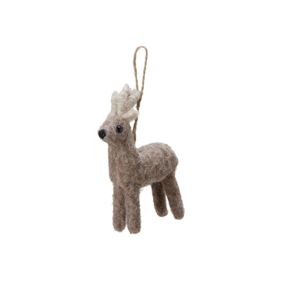 Závěsná dekorace vlněné zvířátko Deer Beige                    