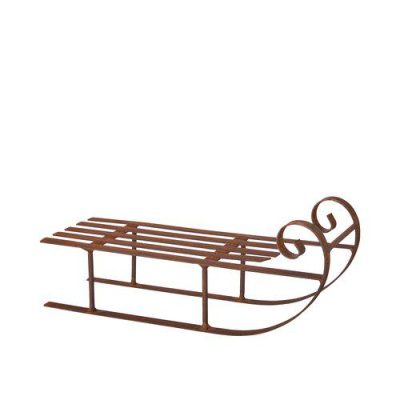 Dekorativní kovové sáně Rust 22 cm                    