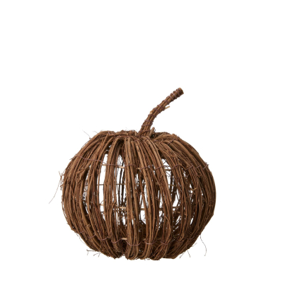 Dřevěná dekorace dýně Nature 22 cm                    