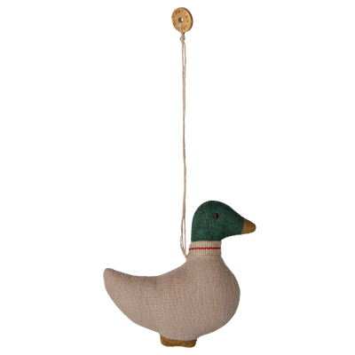 Vánoční textilní ozdoba Duck Green / Sand                    