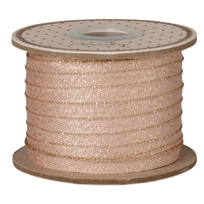 Dekorativní stuha Light Rose / Gold 25 m                    