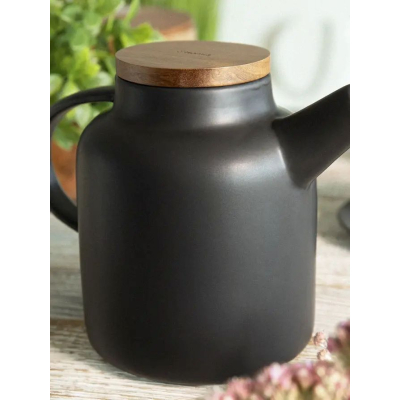                             Keramická konvice se sítkem Poline Black 1,5 l                        
