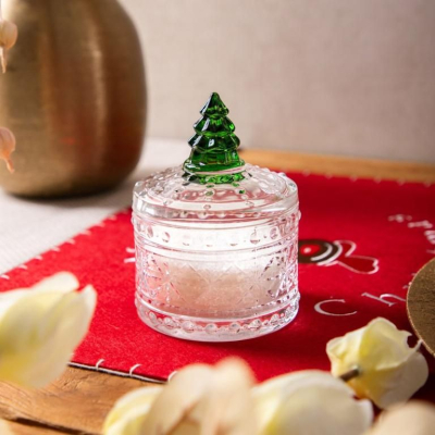                             Skleněná dóza na bonbony Vari Christmas 11 cm                        