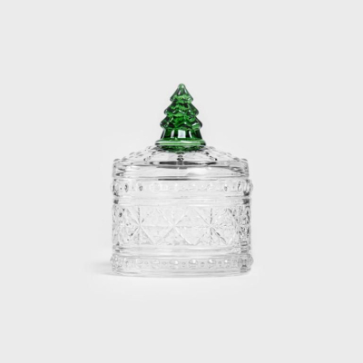Skleněná dóza na bonbony Vari Christmas 11 cm                    