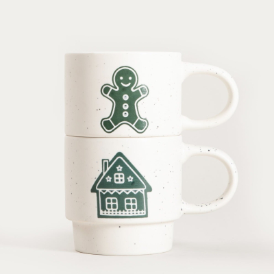 Porcelánové hrnky Bellve Cookie + House - set 2 ks                    