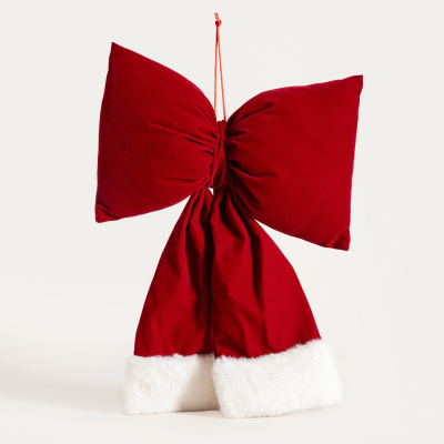 Vánoční závěsná dekorace Bow Red 40x28 cm                    