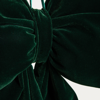                             Vánoční závěsná dekorace Bow Green 40x28 cm                        