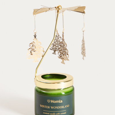                             Rotující svícen se svíčkou Winter Fairytale 70 g                        