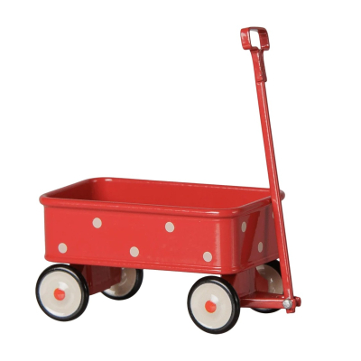                             Kovový vozíček pro myšky Maileg Red                        