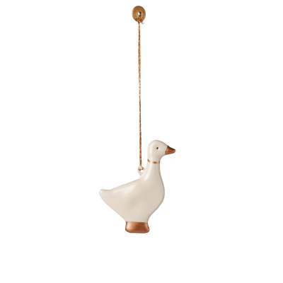 Vánoční kovová ozdoba Goose Gold                    