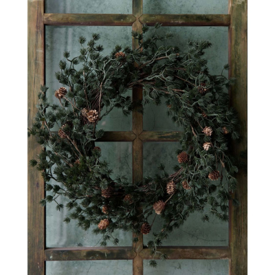                             Vánoční věnec Larix 50 cm                        