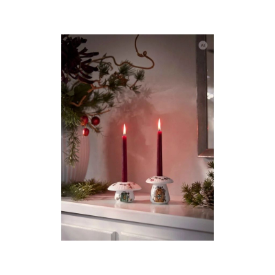                             Svícen Mushroom Hammershoi Christmas 6 cm                        