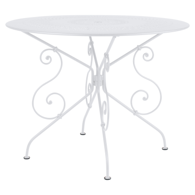 Veľký kovový stôl 1900 Cotton White                    