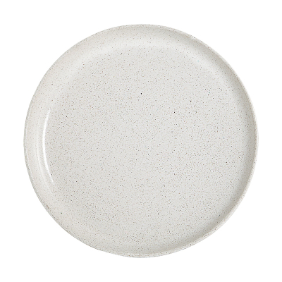 Keramický tanier Hlina biela                    