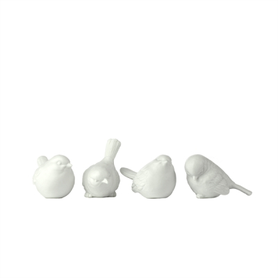 Sada dekoračních porcelánových ptáčků                    