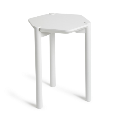 Odkládací stolek Hexa bílý                    