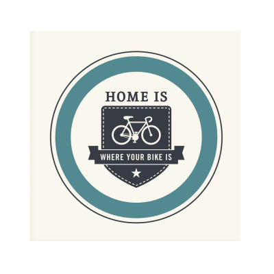 Plakát &quot;Home is where your bike is&quot;                    